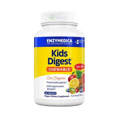 Enzymedica, Kids Digest Chewable, 60 Tablets (8922132578556)