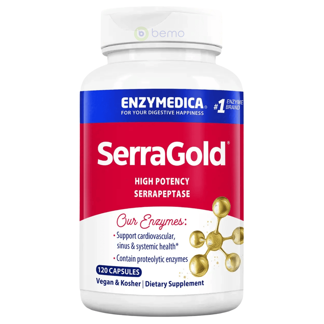 Enzymedica, Serra Gold, 120 Capsules (8974720663804)