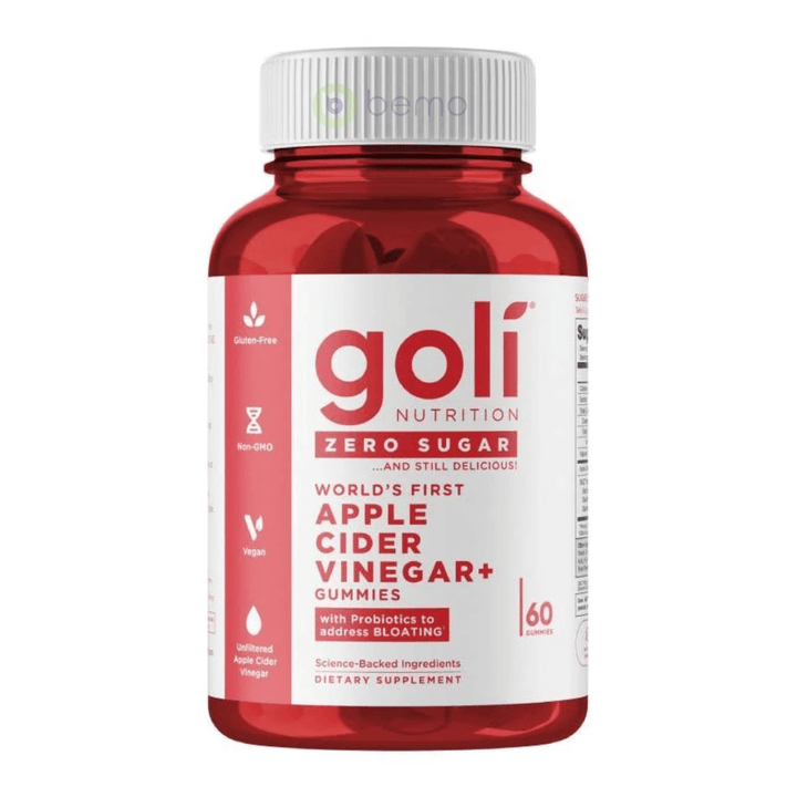 Goli Nutrition, Apple Cider Vinegar Zero Sugar, 60 Gummies
