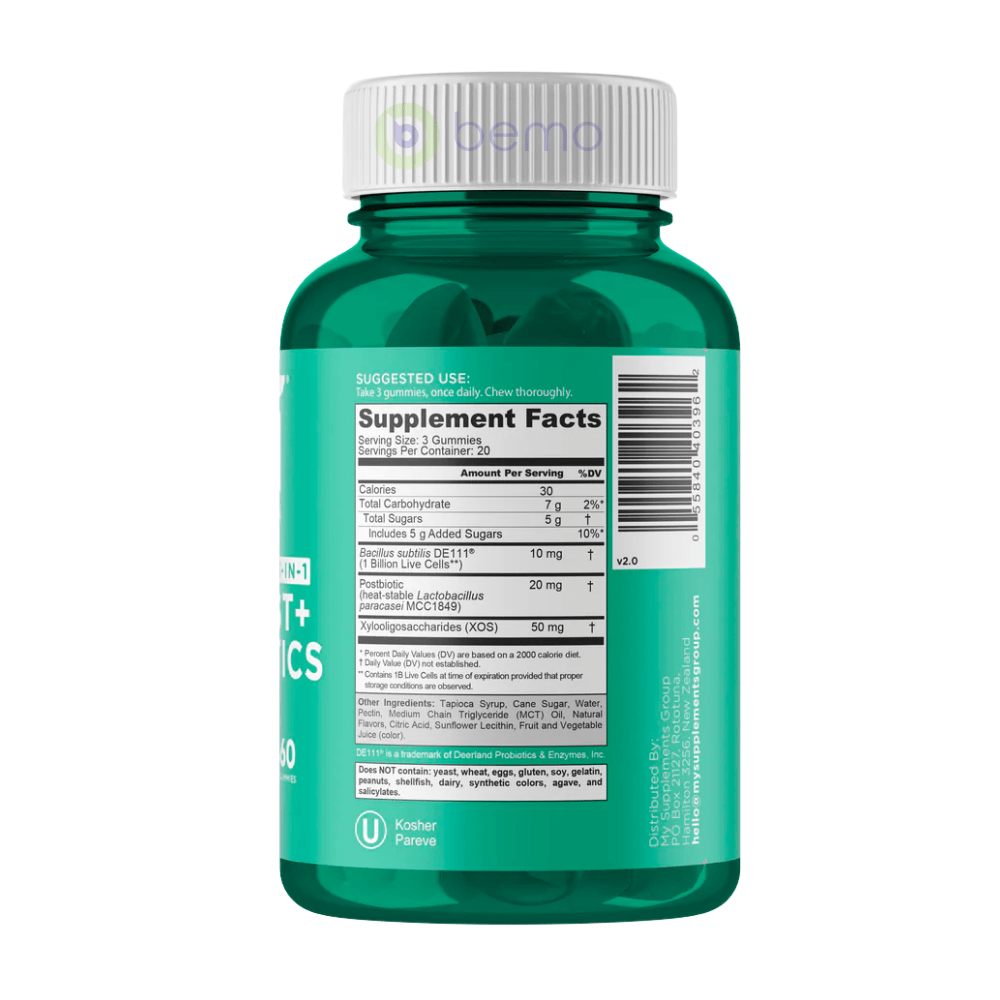 Goli Nutrition, Pre Post + Probiotic Gummies, 60 Gummies (8116640317692)