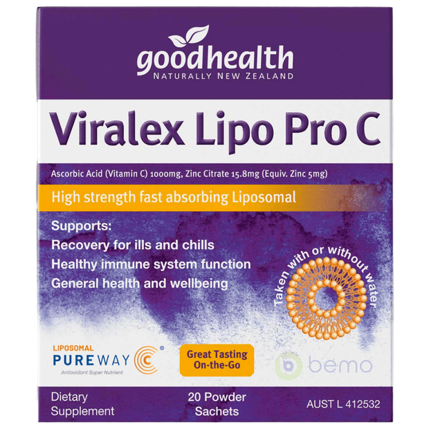 Good Health, Viralex Lipo Pro C, 20 Powder Sachets (8318697537788)