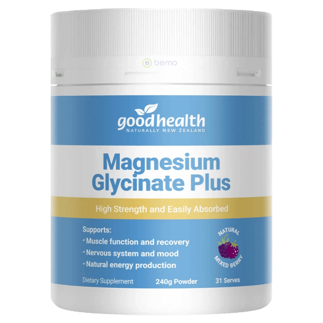 Good Health, Magnesium Glycinate Plus, Mixed Berry, 240g powder