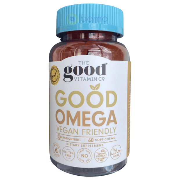 Good Vitamin Co, Good Omega Vegan Friendly, Passionfruit, 60 Soft-chews (8196754473212)