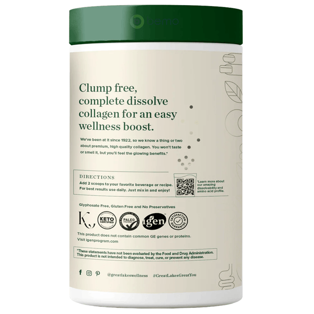 Great Lakes, Collagen Hydrolysate Peptides, Unflavoured, 454g