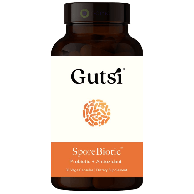 Gutsi, SporeBiotic Probiotic + Antioxidant, 30 Vege Capsules (8080126574844)
