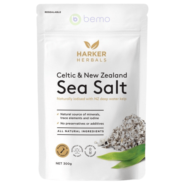 Harker Herbals , Celtic & NZ Sea Salt with Kelp, 300g (8530118607100)