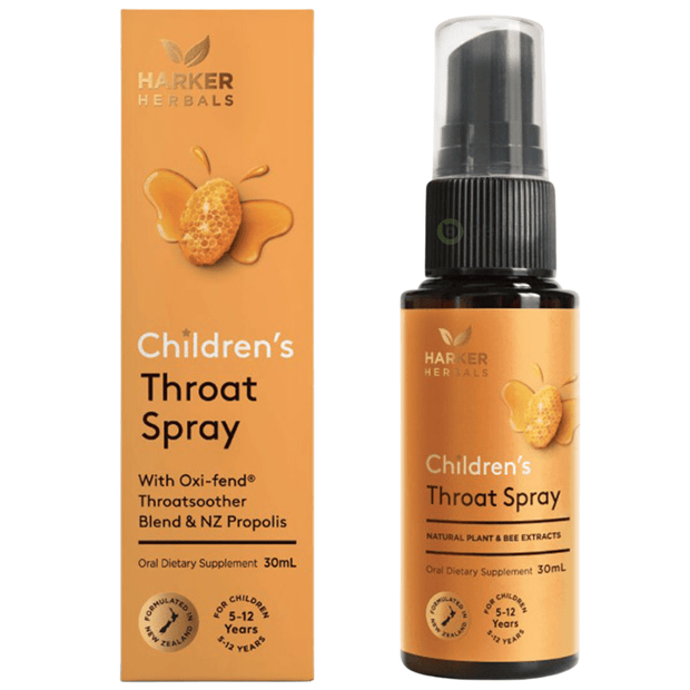 Harker Herbals , Children's Throat Spray, 30ml (8530115952892)
