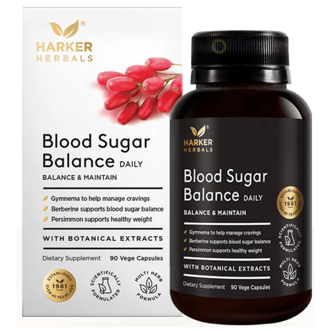 Harker Herbals, Blood Sugar Balance, 90 Vege Capsules (9074518130940)