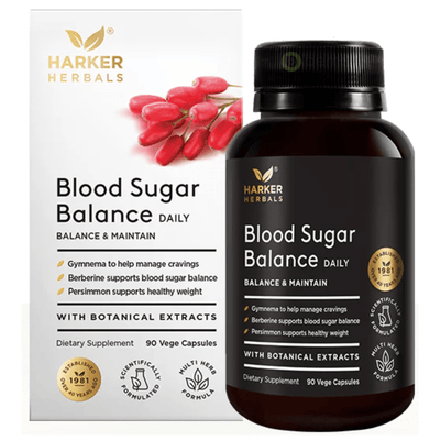 Harker Herbals, Blood Sugar Balance, 90 Vege Capsules (9074518130940)