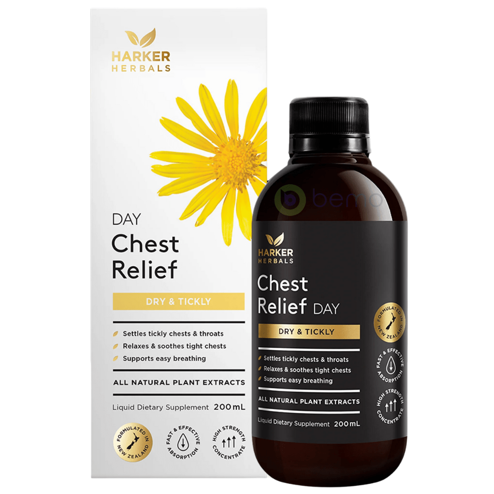 Harker Herbals, Chest Relief Day, 200ml (6706170200228)