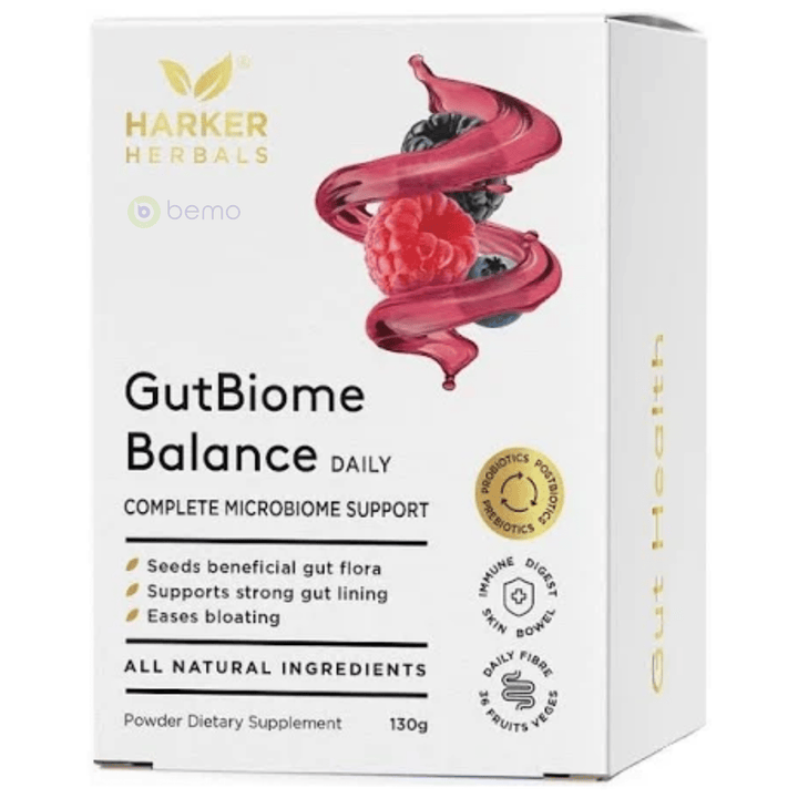 Harker Herbals, GutBiome Balance, 130g (8852479017212)