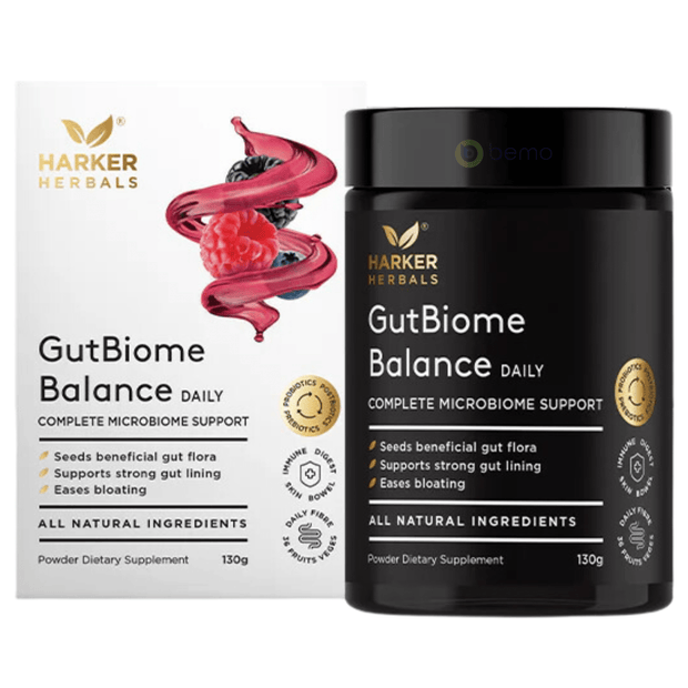 Harker Herbals, GutBiome Balance, 130g (8852479017212)