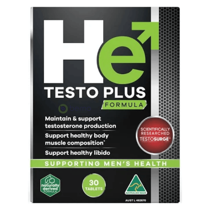 He, Testo Plus Formula, 30 tabs