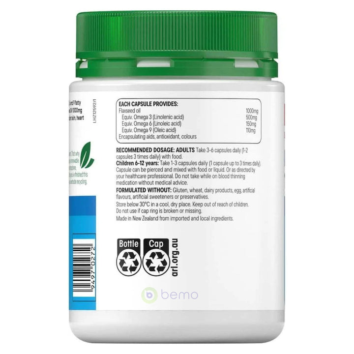 Healtheries, Flaxseed Oil 1000mg, 100 caps