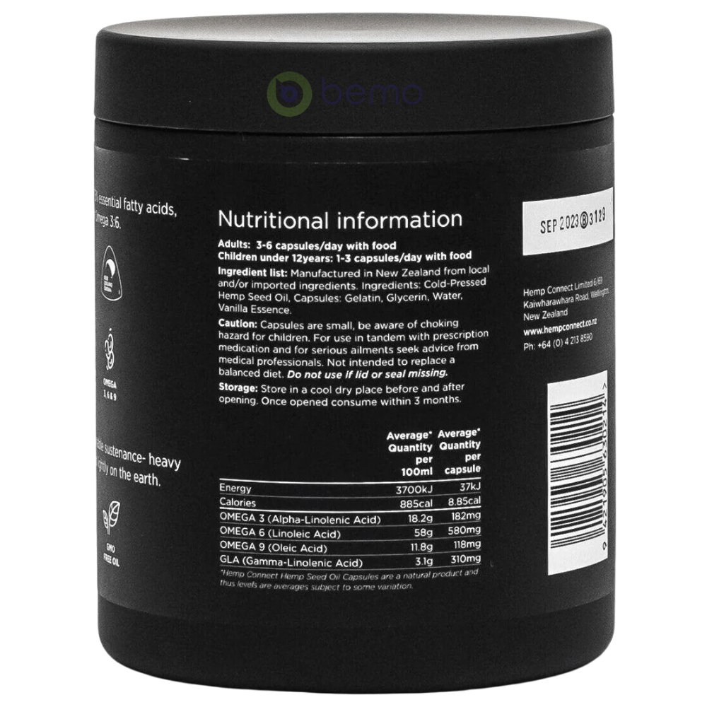 Hemp Connect, Hemp Seed Oil Capsules, 240&