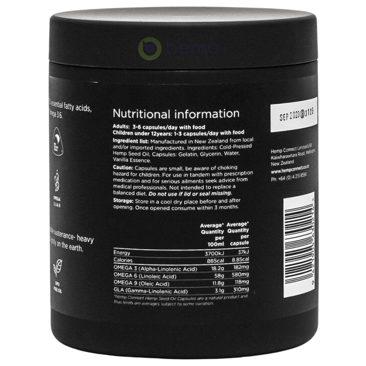 Hemp Connect, Hemp Seed Oil Capsules, 240&