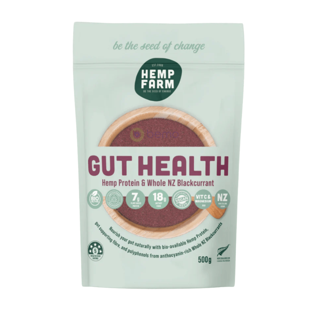Hemp Farm, Gut Health, Blackcurrant Protein Powder 500g (9041585242364)