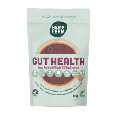 Hemp Farm, Gut Health, Blackcurrant Protein Powder 500g (9041585242364)