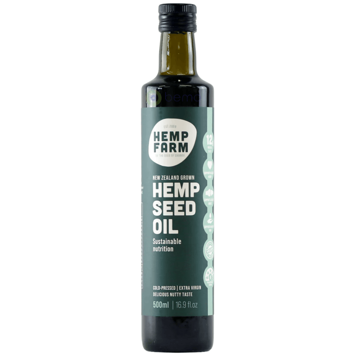 Hemp Farm, Kiwi Hemp Seed Oil, Bottle, 500ml (6537247719588)