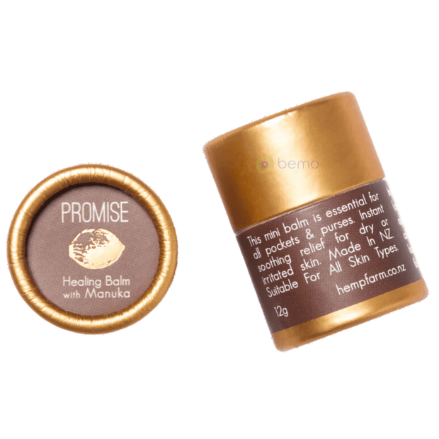 Hemp Farm, Promise Organic Hemp Seed Mini Healing Balm, 12g (5864227831972)