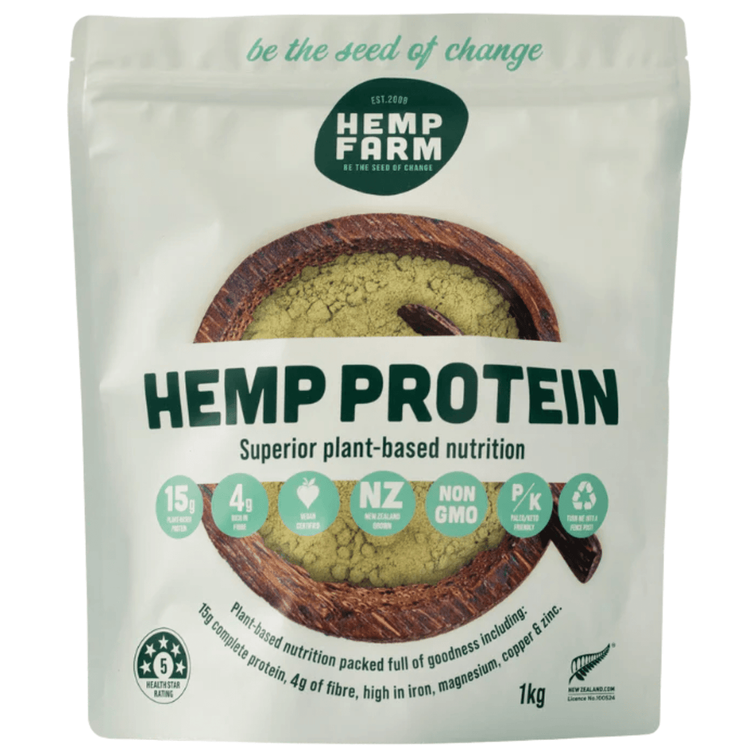 Hemp Farm, Pure Hemp Protein Powder, 1kg (7593963782396)