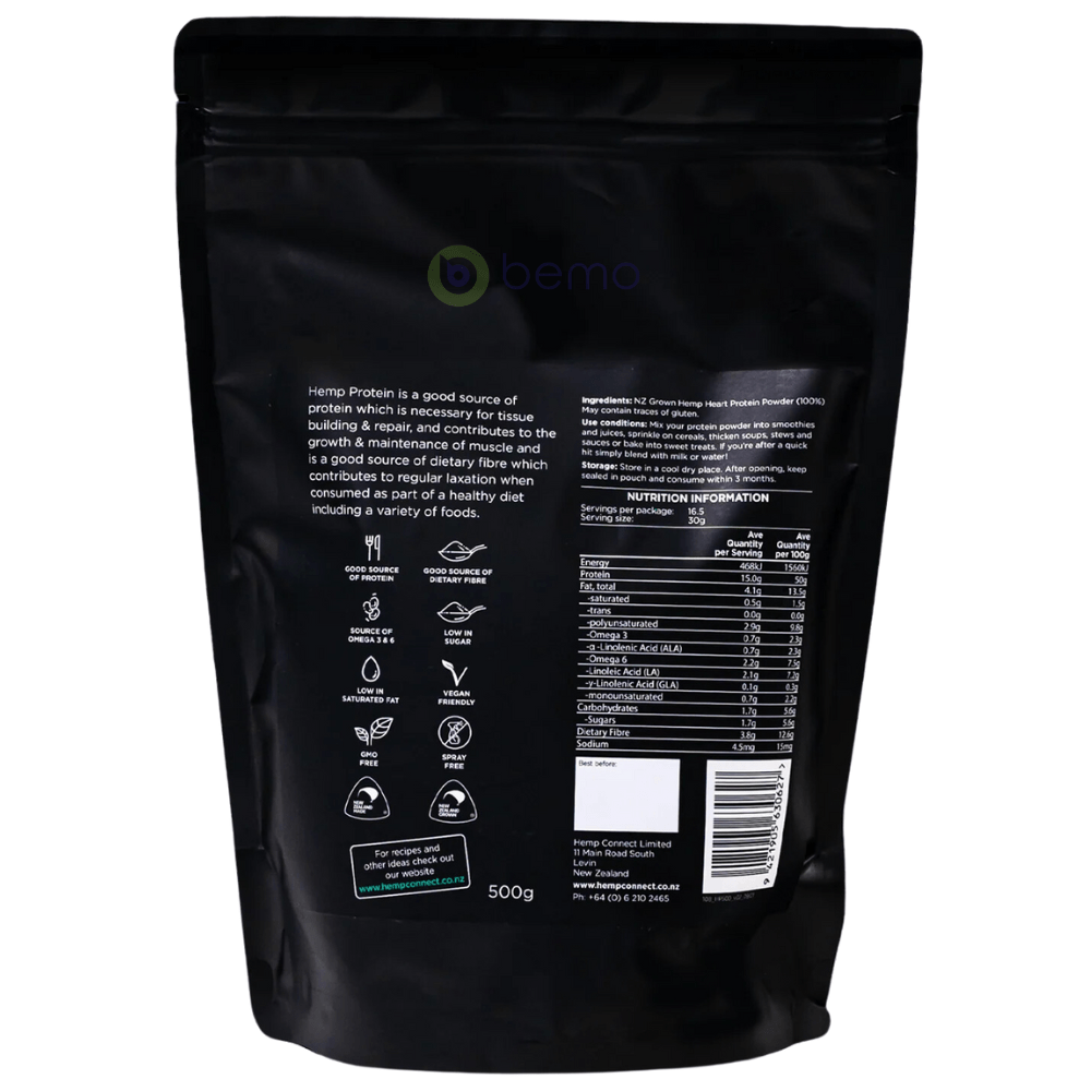 Hemp Connect, Hemp Heart Protein Powder, 500g (8674041299196)