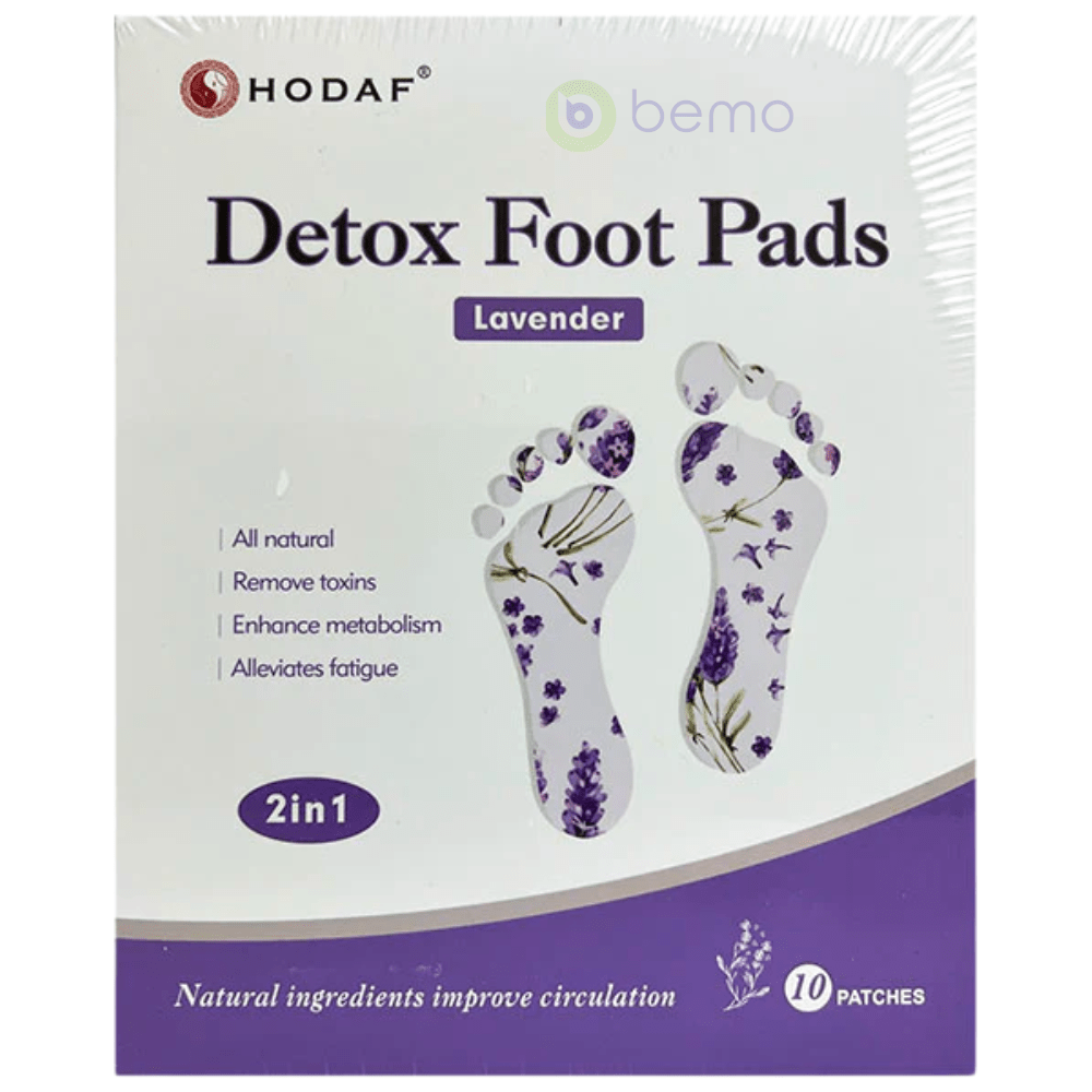 Hodaf, Detox Foot Pads, Lavender, 10 Patches (8220596371708)