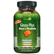 Irwin Naturals, Ginza-Plus Maca & Rhodiola, 75 Liquid soft-gels (8661178646780)