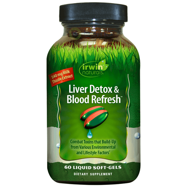 Irwin Naturals, Liver Detox & Blood Refresh, 60 liquid soft-gels (8318697636092)