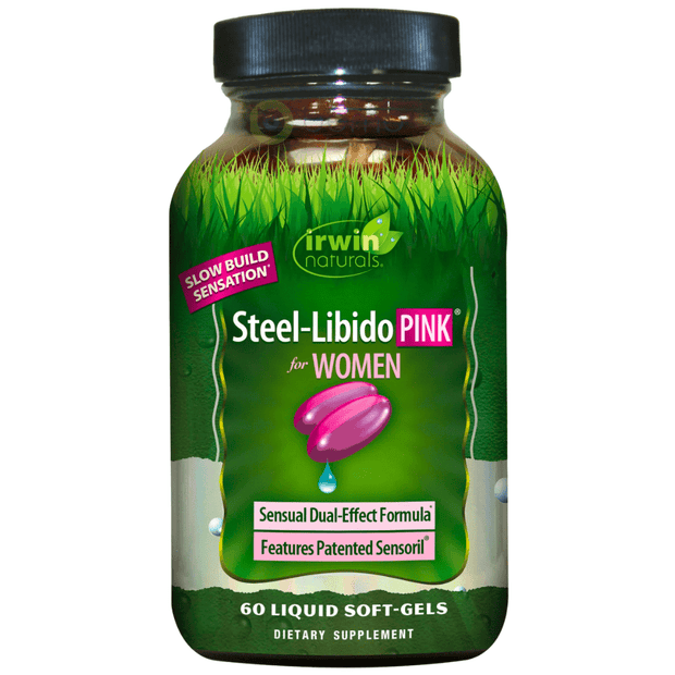 Irwin Naturals, Steel-Libido PINK, 60 liquid soft-gels (8318697570556)