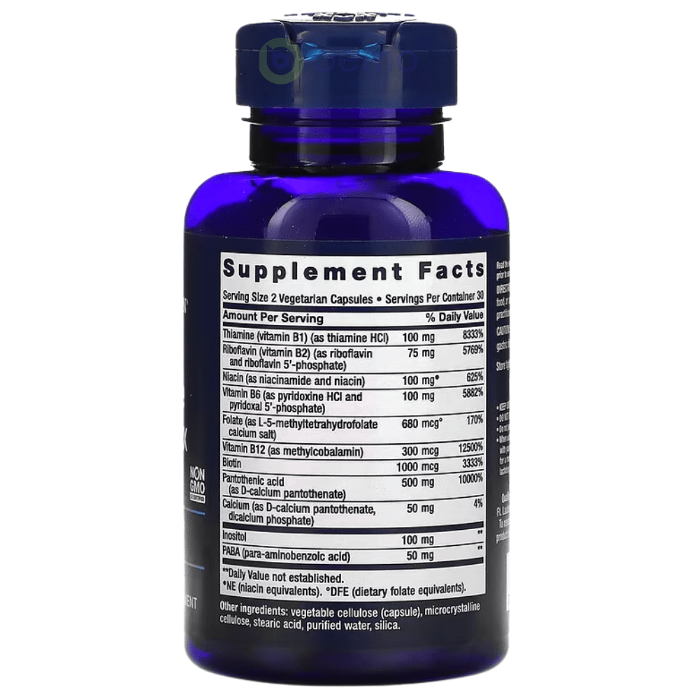 Life Extension , BioActive Complete B-Complex, 60 Vegetarian Capsules (8218370081020)