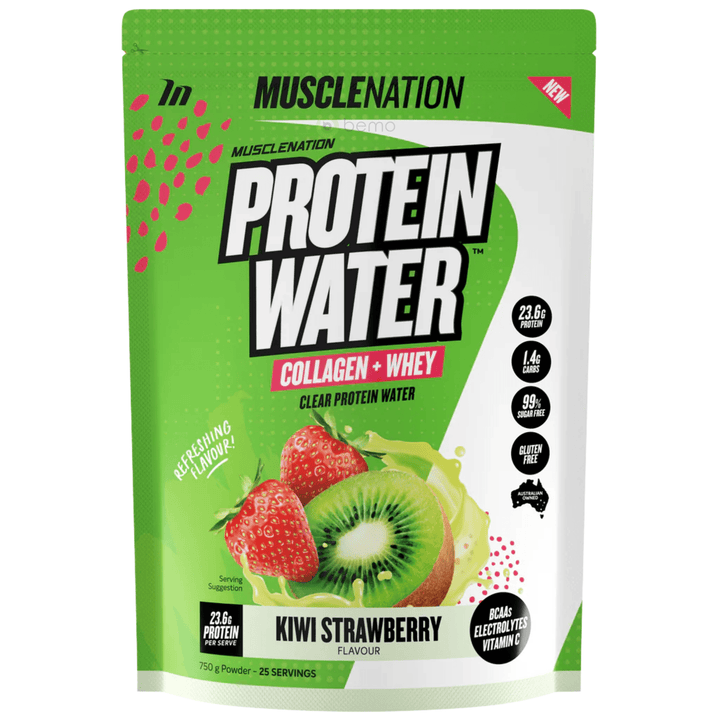 Muscle Nation, Protein Water, Kiwi Strawberry, 750g Powder (8980103528700)
