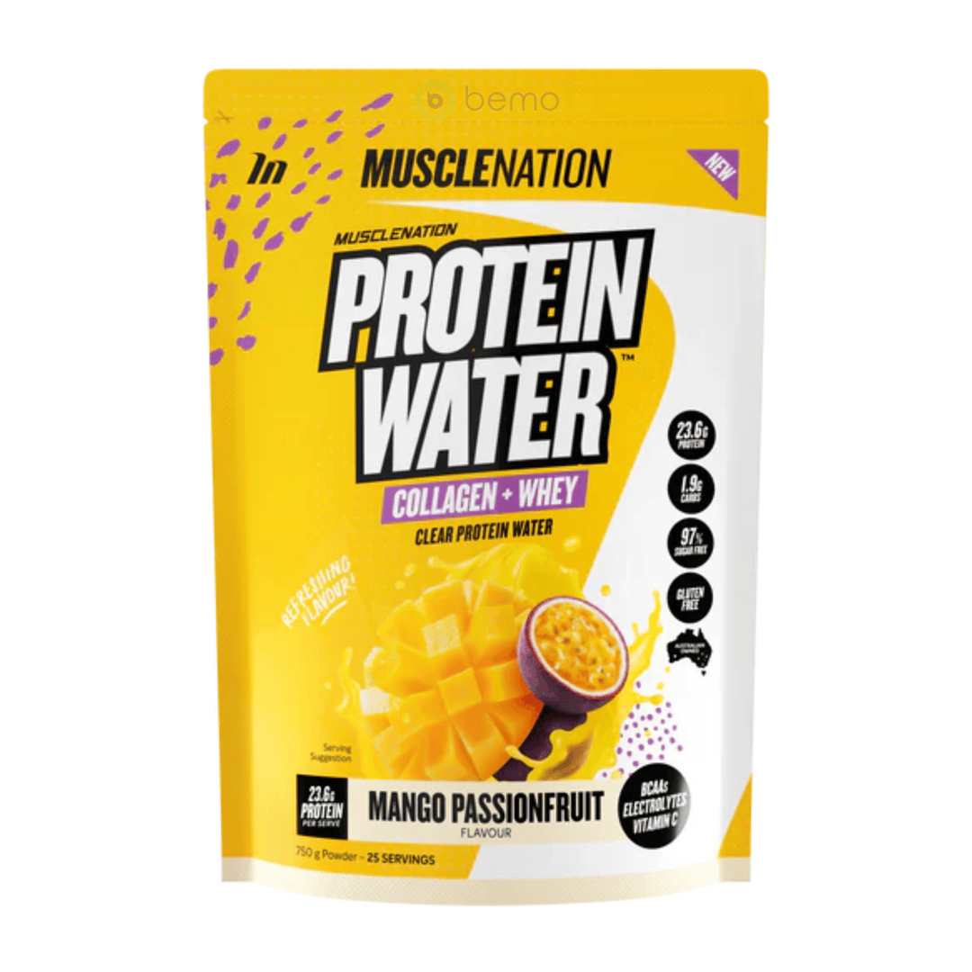 Muscle Nation, Protein Water, Mango Passionfruit, 750g Powder
