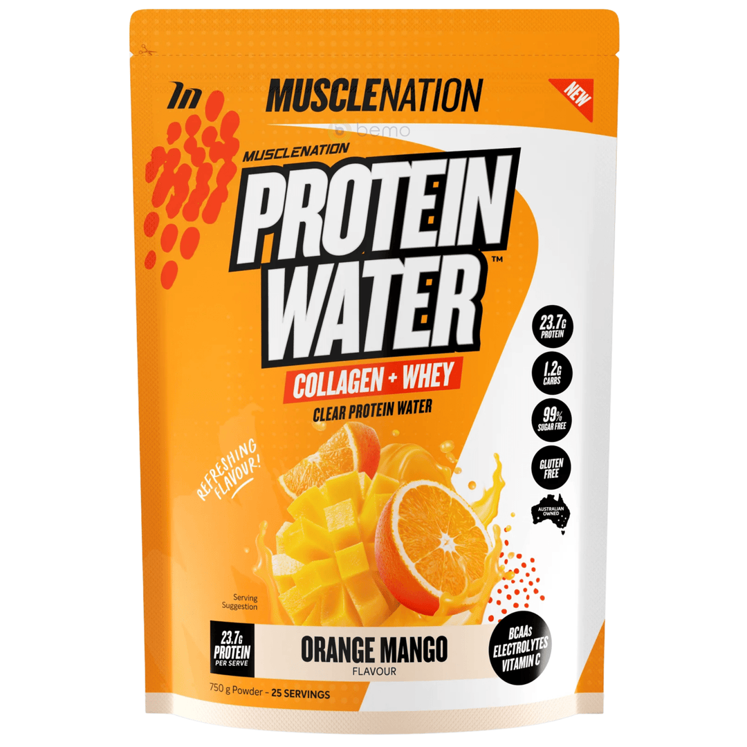 Muscle Nation, Protein Water, Orange Mango, 750g Powder (8980093108476)