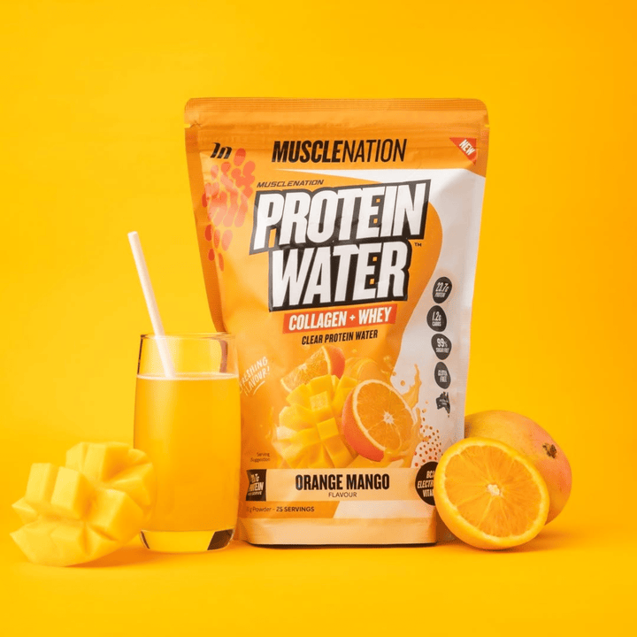 Muscle Nation, Protein Water, Orange Mango, 750g Powder (8980093108476)