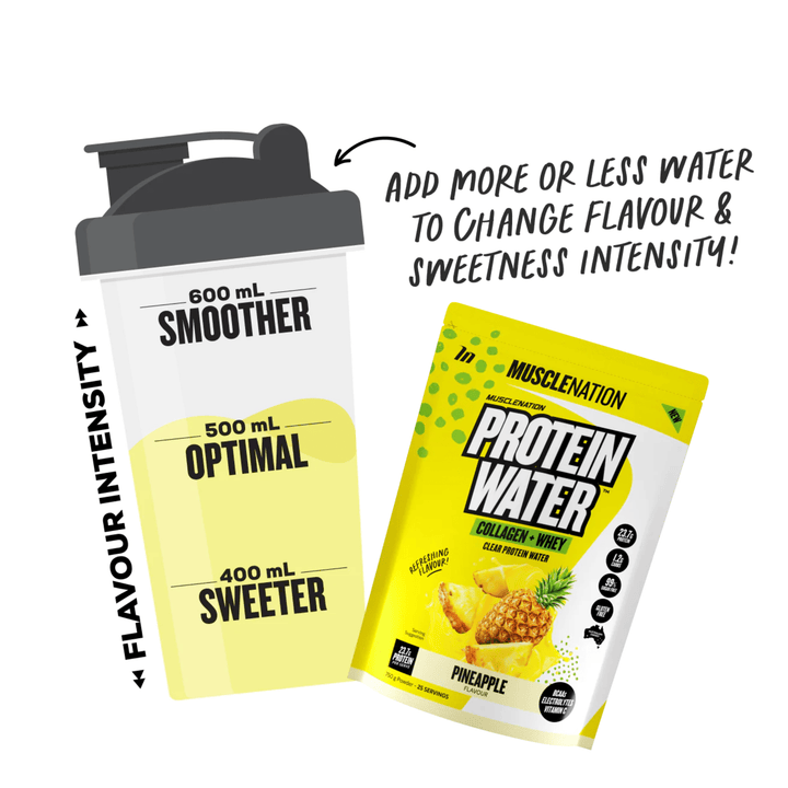 Muscle Nation, Protein Water, Pineapple, 750g Powder (8980098449660)