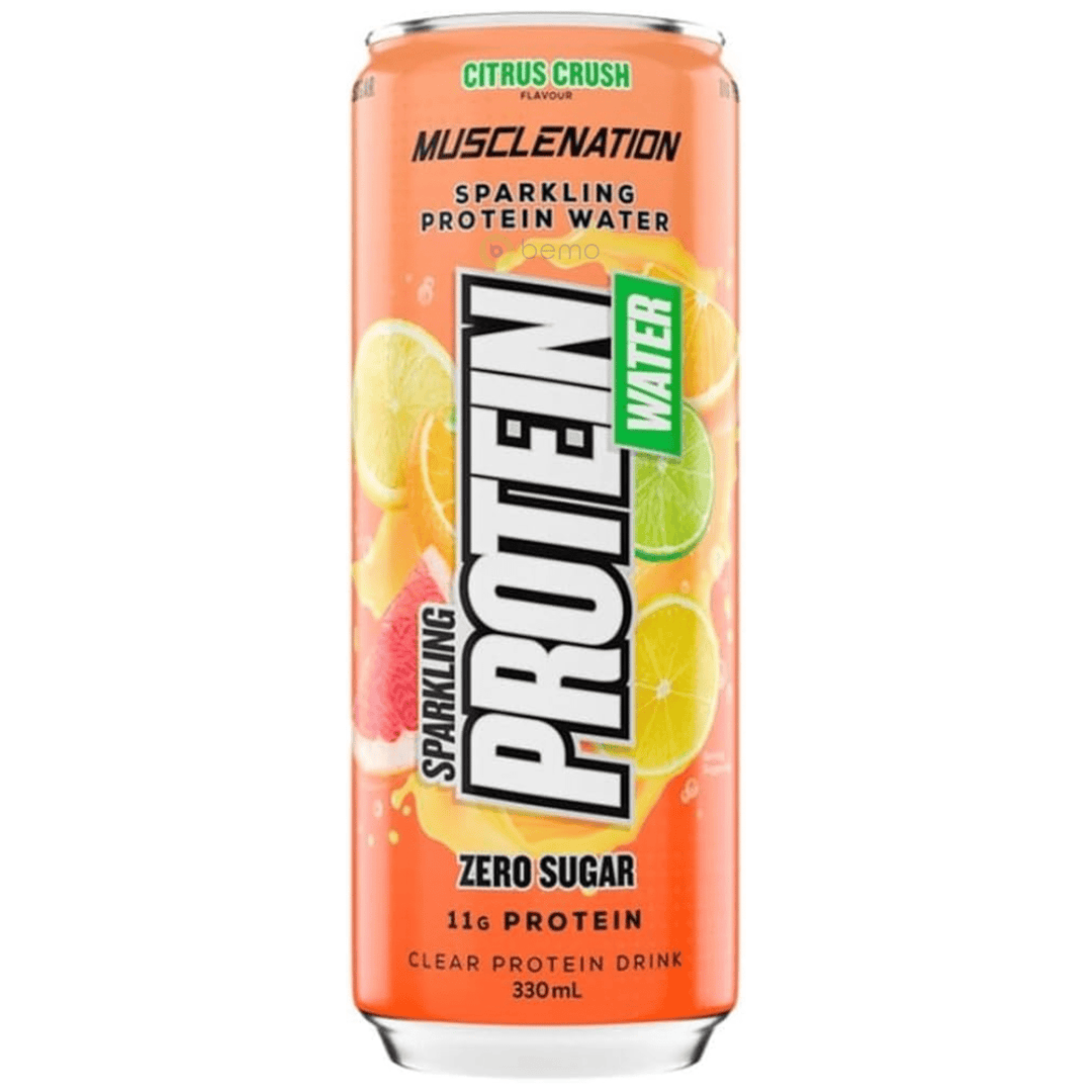 Muscle Nation, Sparkling Protein Water Citrus Crush, 330ml (8980043235580) (8996634853628)