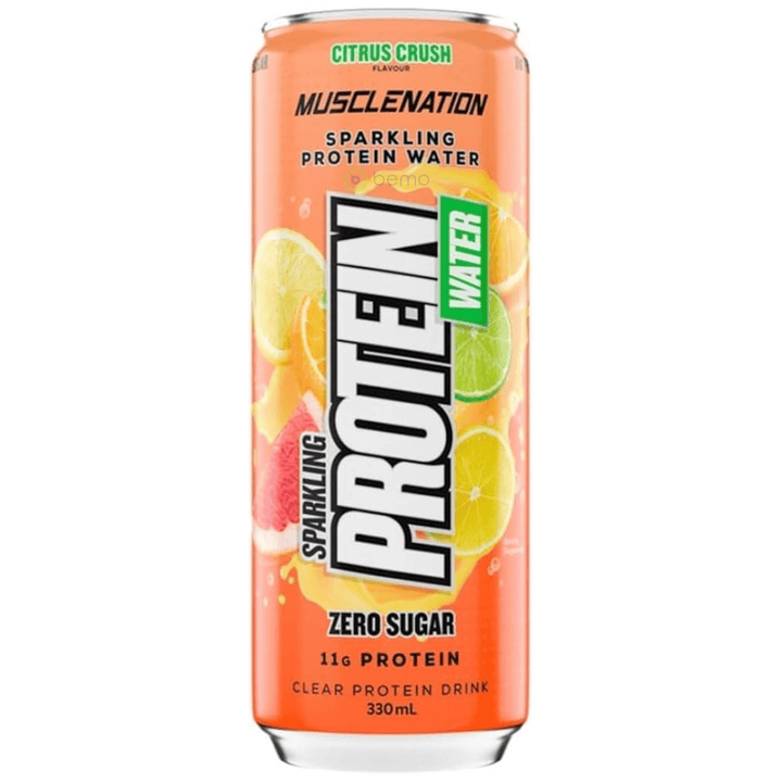 Muscle Nation, Sparkling Protein Water Citrus Crush, 330ml (8980043235580) (8996634853628)