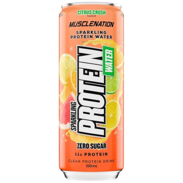 Muscle Nation, Sparkling Protein Water Citrus Crush, 330ml (8980043235580) (8996634853628)