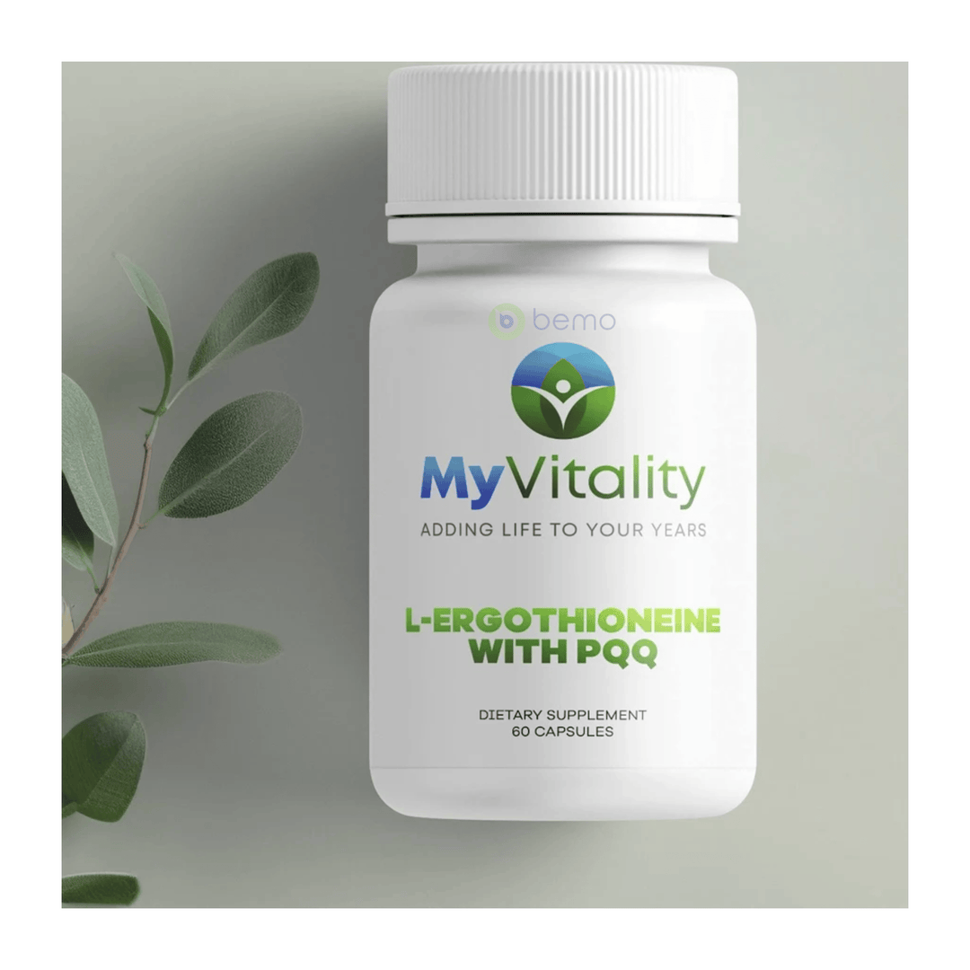 MyVitality, L-Ergothioneine with PQQ, 60 caps