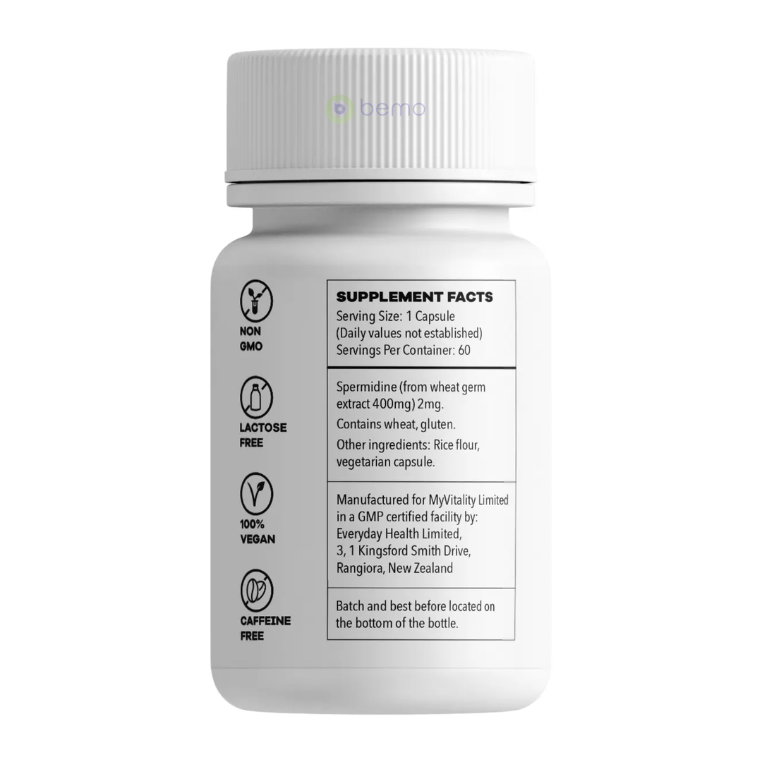 MyVitality, Spermidine, 60 vcaps