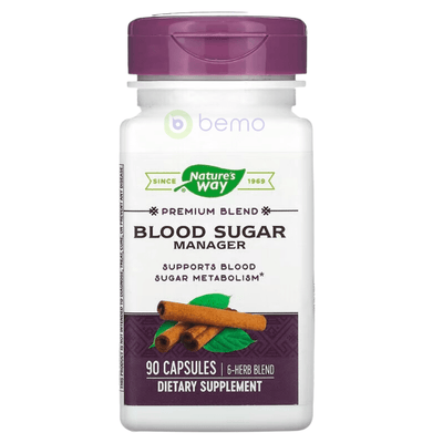 Nature's Way, Blood Sugar Manager, 90 Caps (8080127033596)