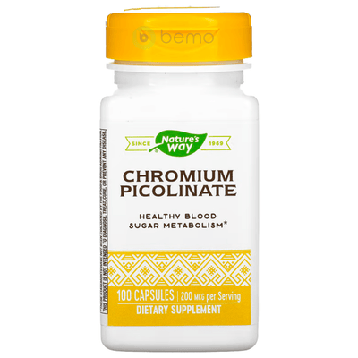 Nature's Way , Chromium Picolinate, 200mcg, 100 capsules (8144000712956)