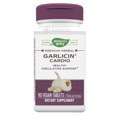 Nature's Way, Garlicin Cardio, Healthy Circulation, 90s (8086412361980)