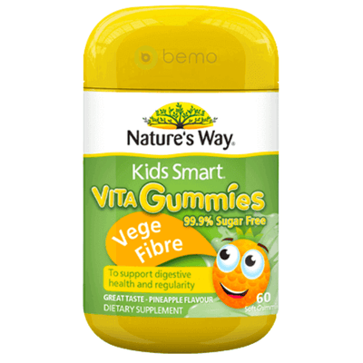 Nature's Way , Kids Smart Vita Gummies Vege Fibre, 60 gummies (8125191454972)
