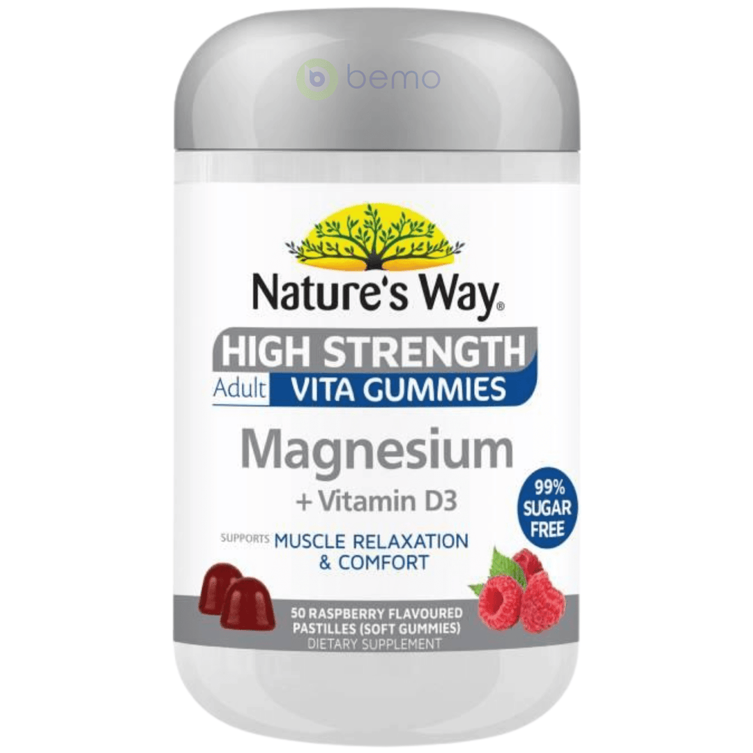 Nature's Way, Adult Vita Gummies High Strength Magnesium, 50's (8876132499708)
