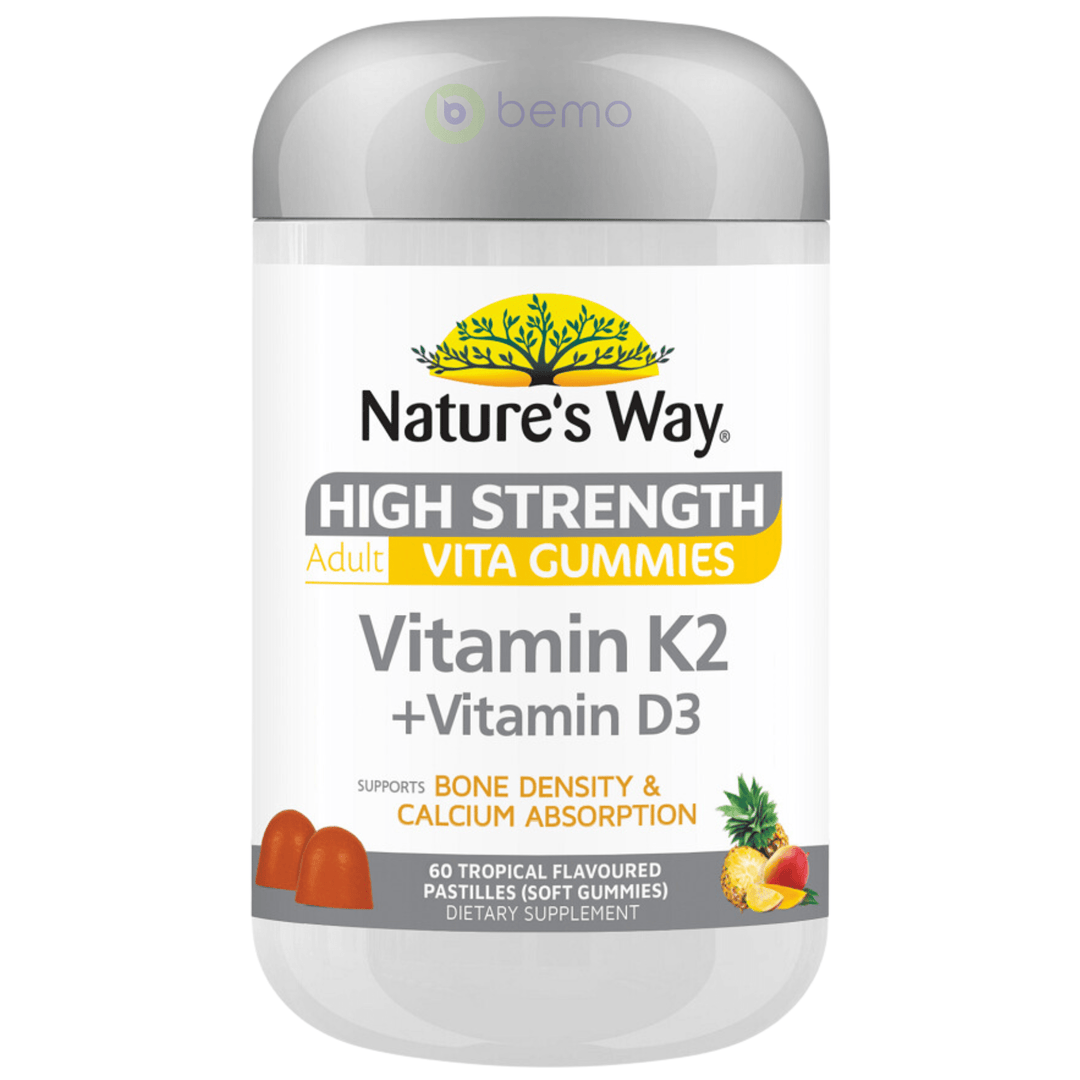 Nature's Way, Adult Vita Gummies High Strength Vitamin K2 + D3, 60's (8761232883964)