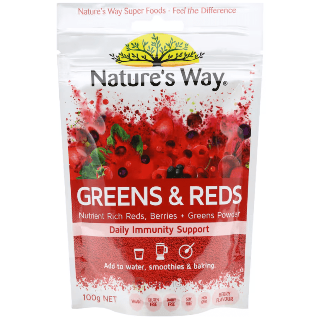 Nature's Way, Greens & Reds Superfood Powder, 100g (7856394076412)
