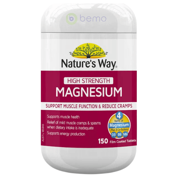 Nature's Way, High Strength Magnesium, Muscle & Bone Health, 150 Tablets (8179584434428)