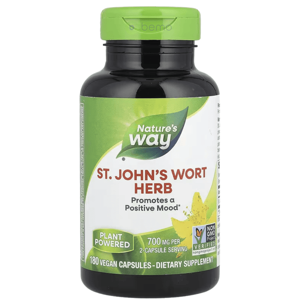 Nature's Way, St. John's Wort, 700mg, 180 Vegan Capsules (9076434403580)